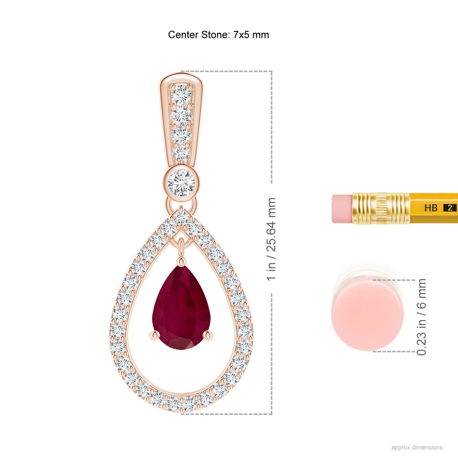 A - Ruby / 2.09 CT / 14 KT Rose Gold