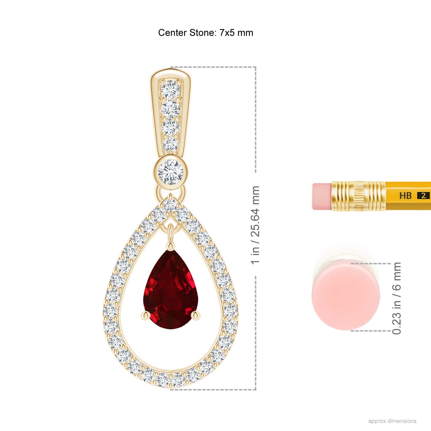 AAAA - Ruby / 2.09 CT / 14 KT Yellow Gold