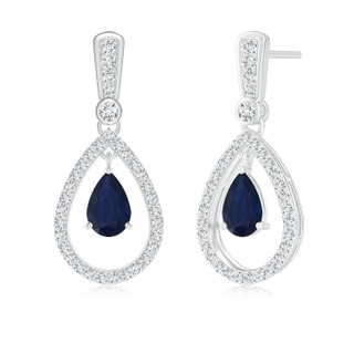 Pear A Blue Sapphire