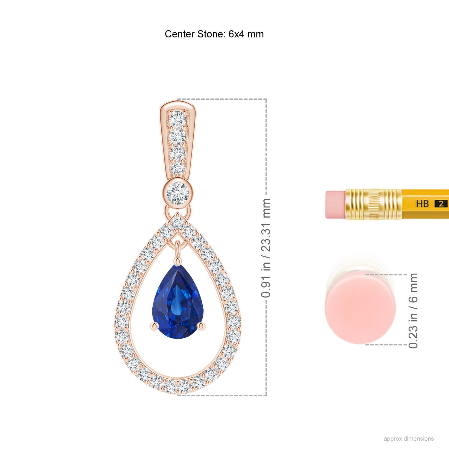 AAA - Blue Sapphire / 1.19 CT / 14 KT Rose Gold