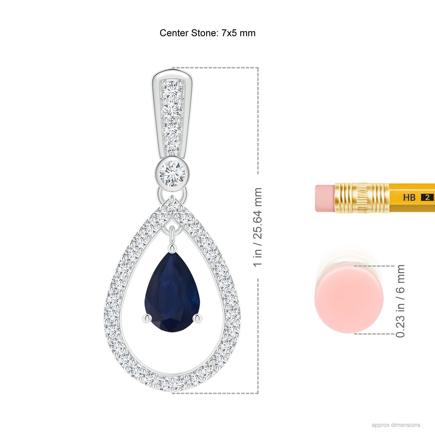 A - Blue Sapphire / 1.99 CT / 14 KT White Gold