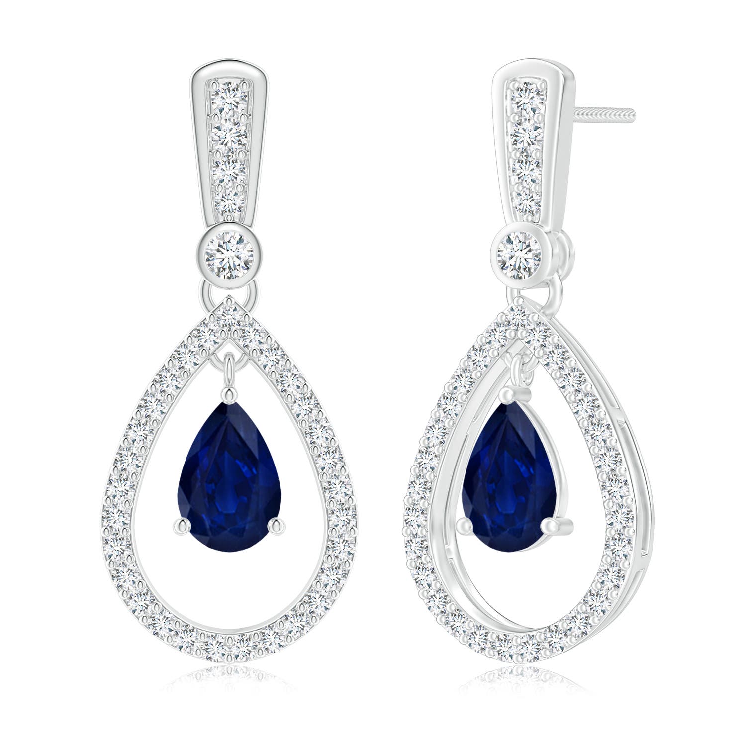 AA - Blue Sapphire / 1.99 CT / 14 KT White Gold