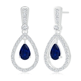 Pear AA Blue Sapphire