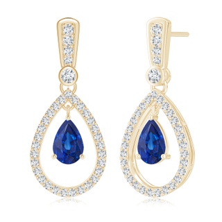 Pear AAA Blue Sapphire