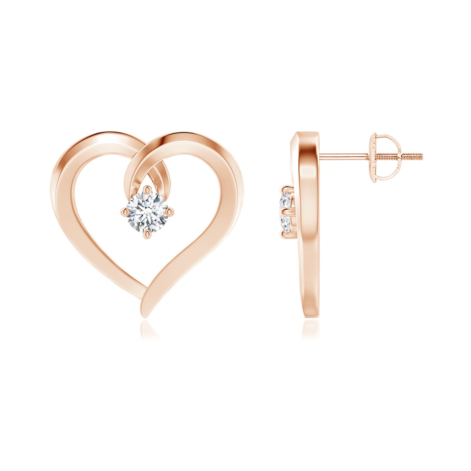 F-G, VS / 0.27 CT / 14 KT Rose Gold