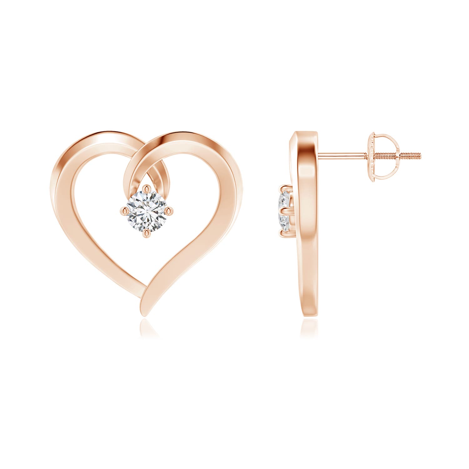 H, SI2 / 0.27 CT / 14 KT Rose Gold