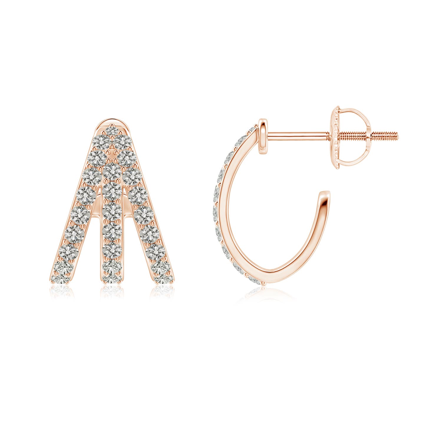 K, I3 / 0.61 CT / 14 KT Rose Gold