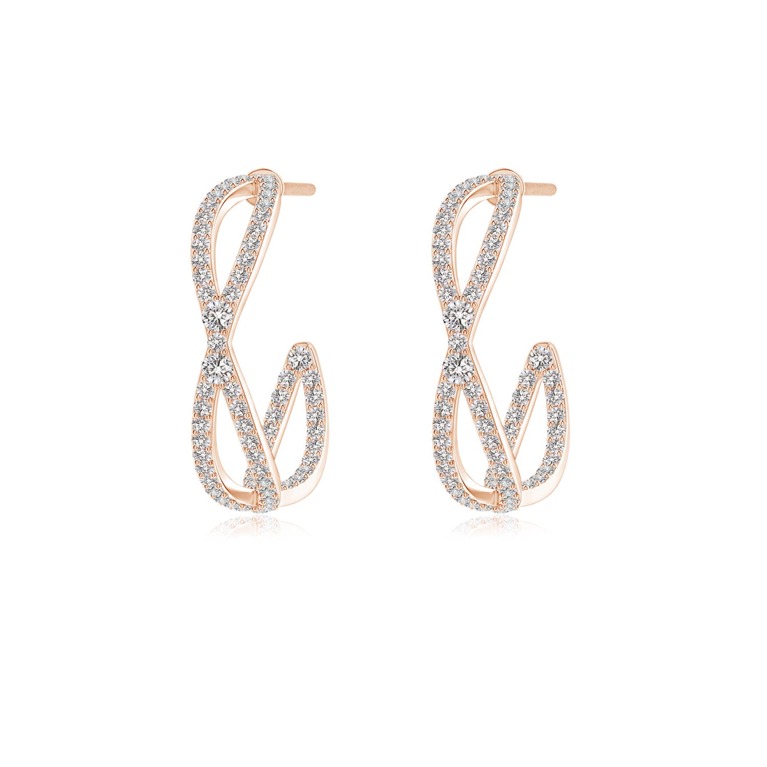 I-J, I1-I2 / 0.55 CT / 14 KT Rose Gold