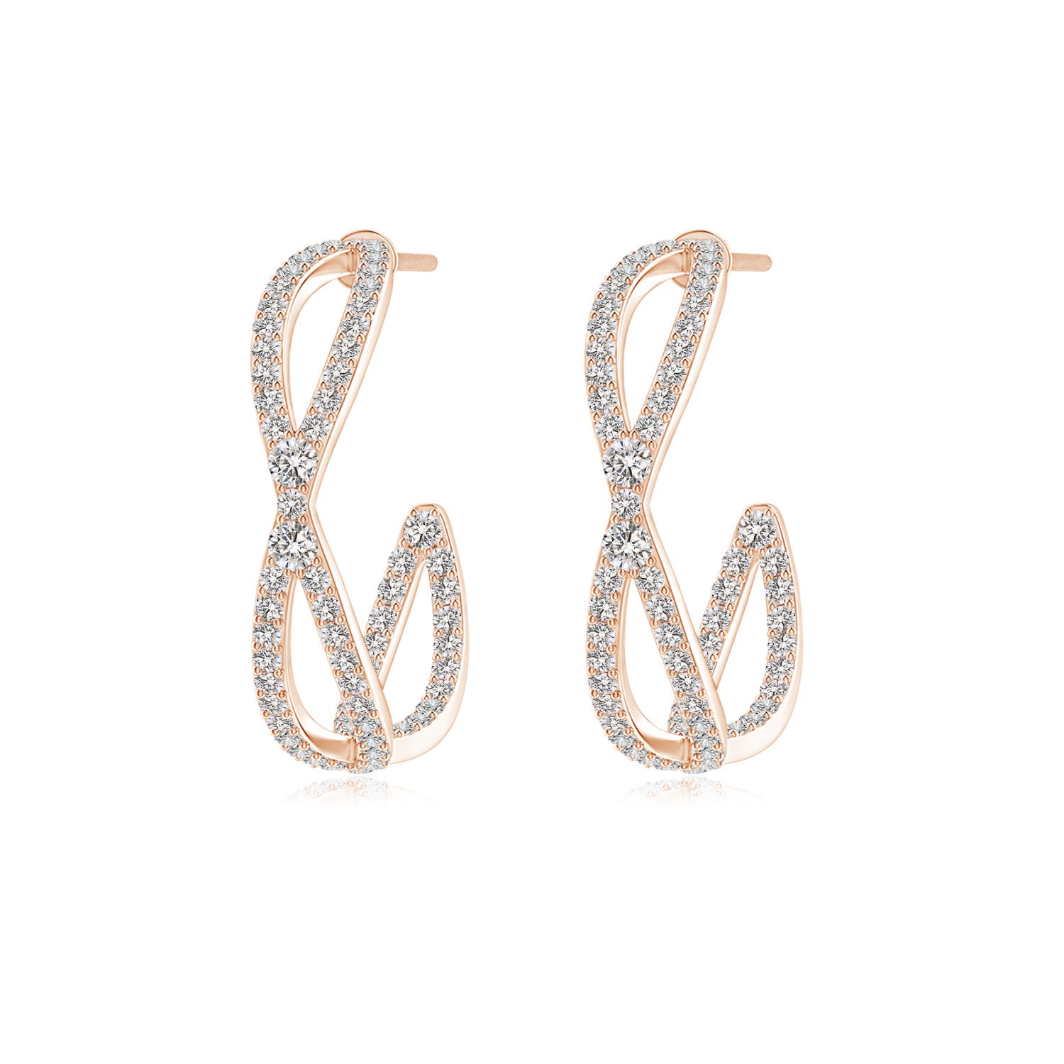 I-J, I1-I2 / 0.79 CT / 14 KT Rose Gold