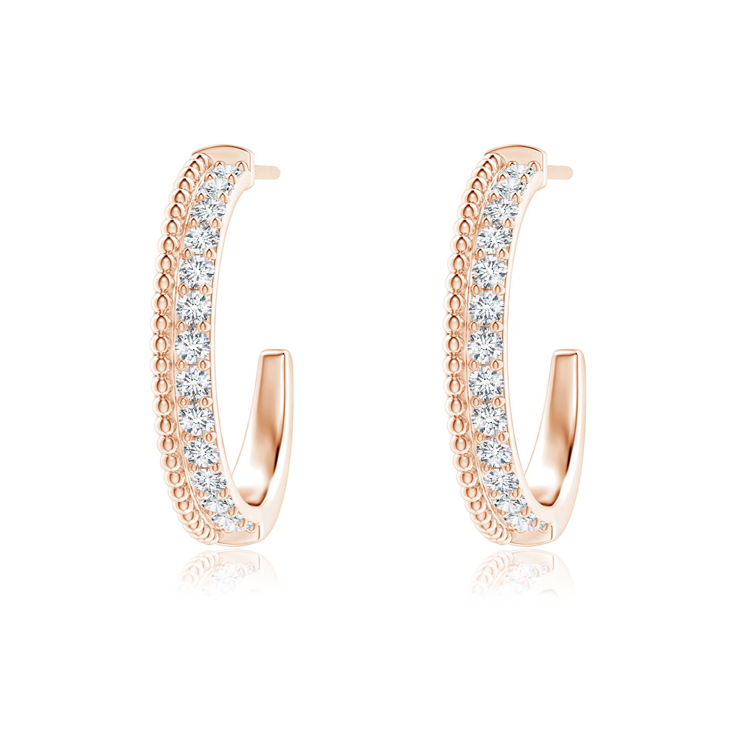 G, VS2 / 0.59 CT / 14 KT Rose Gold