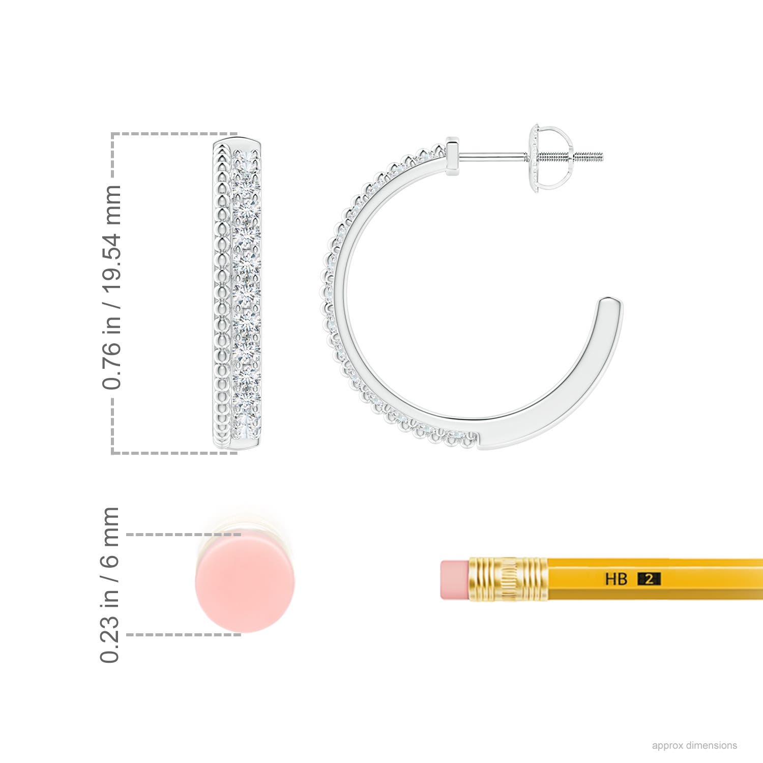 G, VS2 / 0.59 CT / 14 KT White Gold