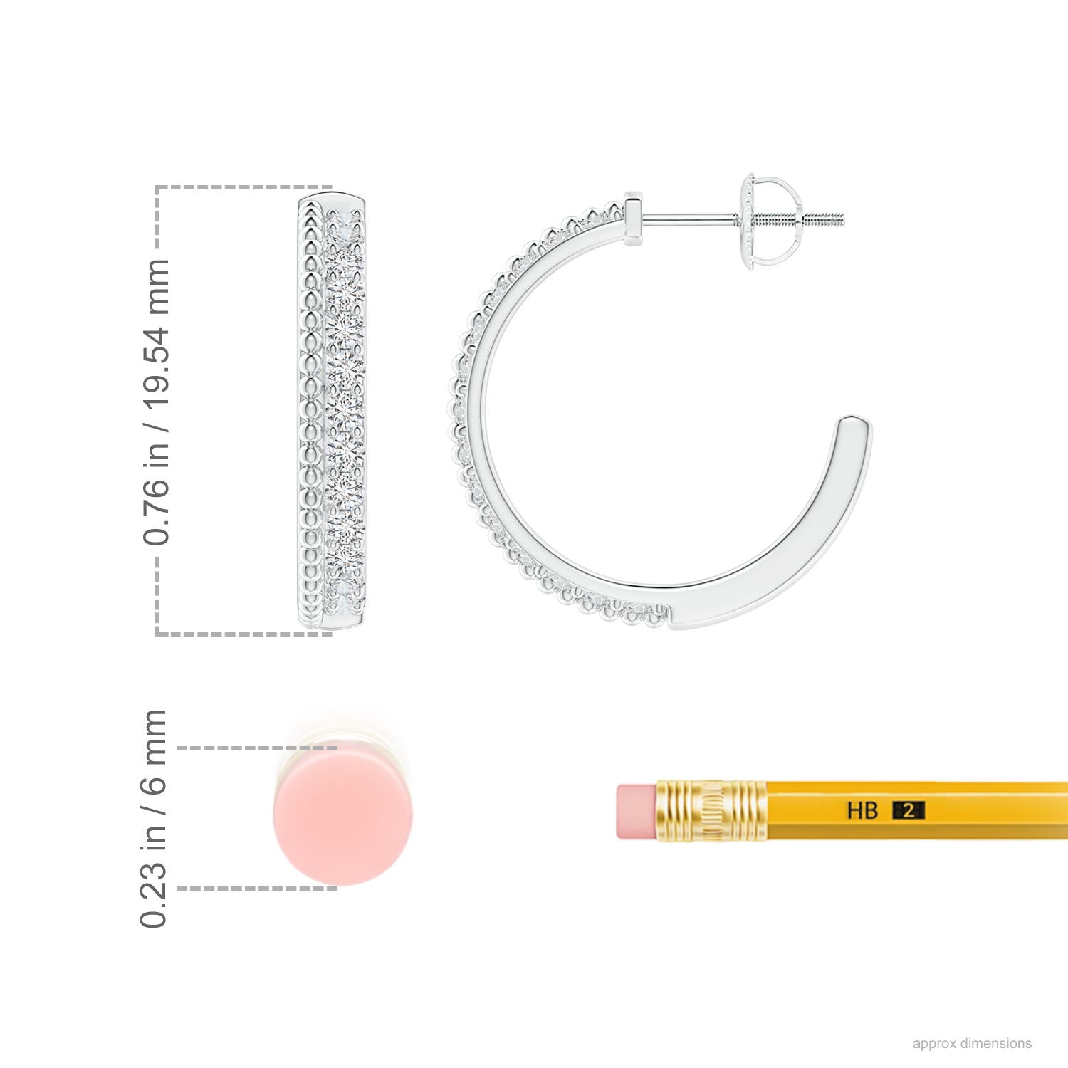 H, SI2 / 0.59 CT / 14 KT White Gold