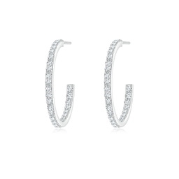 Lab Grown Diamond Hoop Earrings