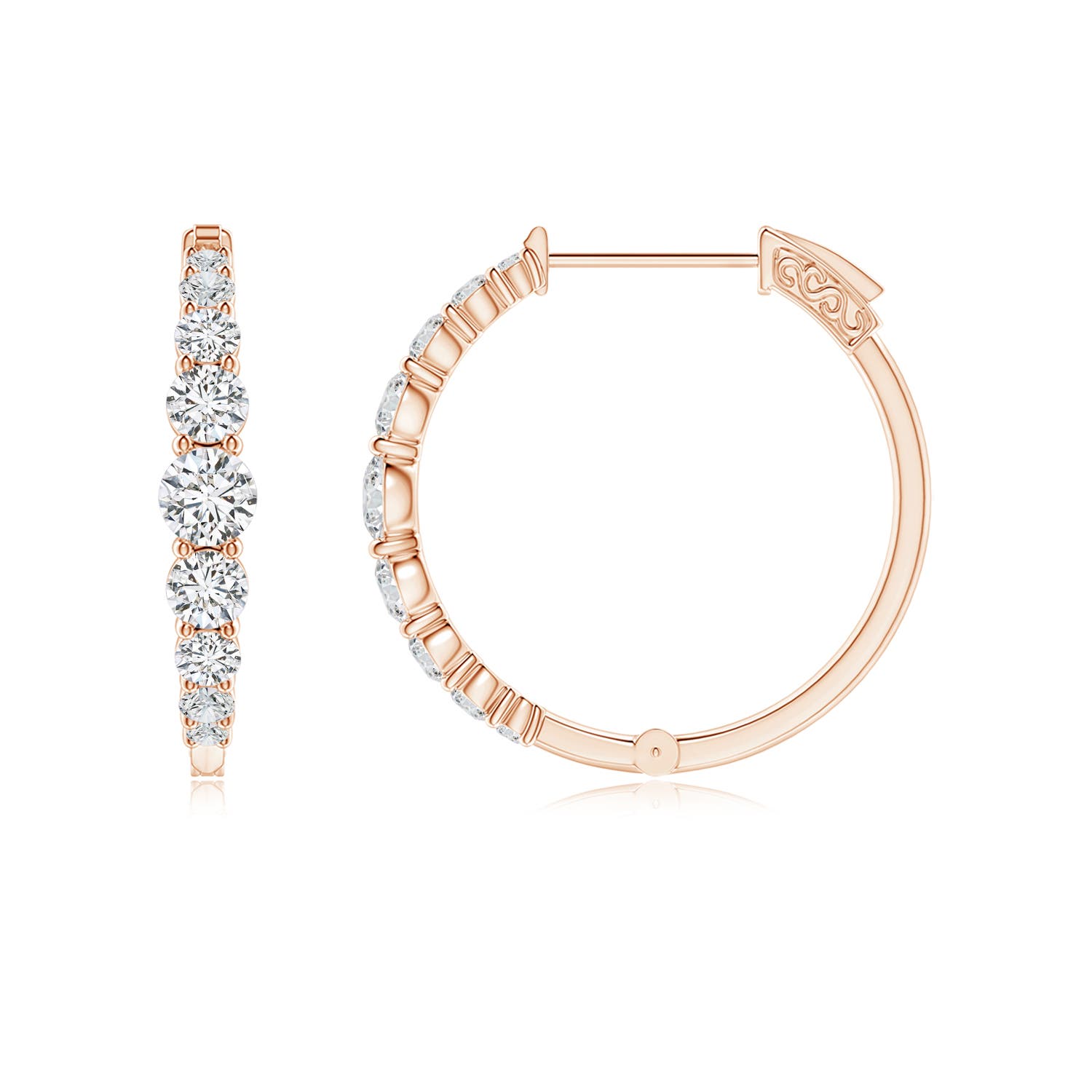 H, SI2 / 0.99 CT / 14 KT Rose Gold