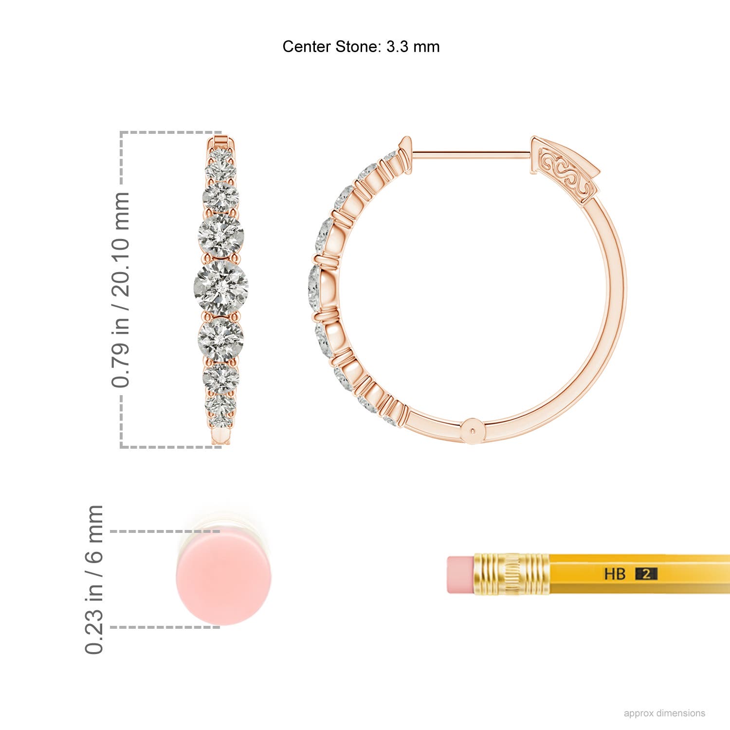 K, I3 / 0.99 CT / 14 KT Rose Gold