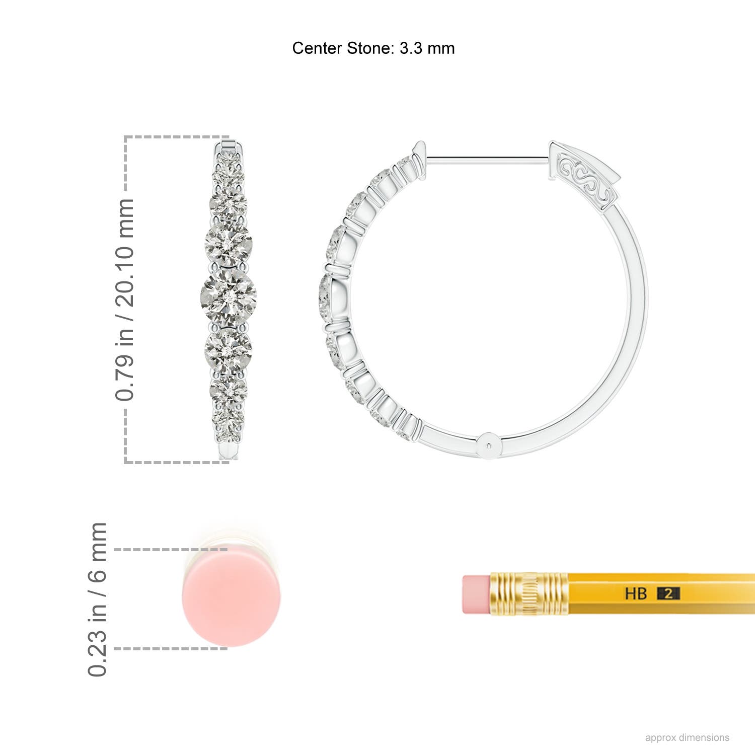 K, I3 / 0.99 CT / 14 KT White Gold