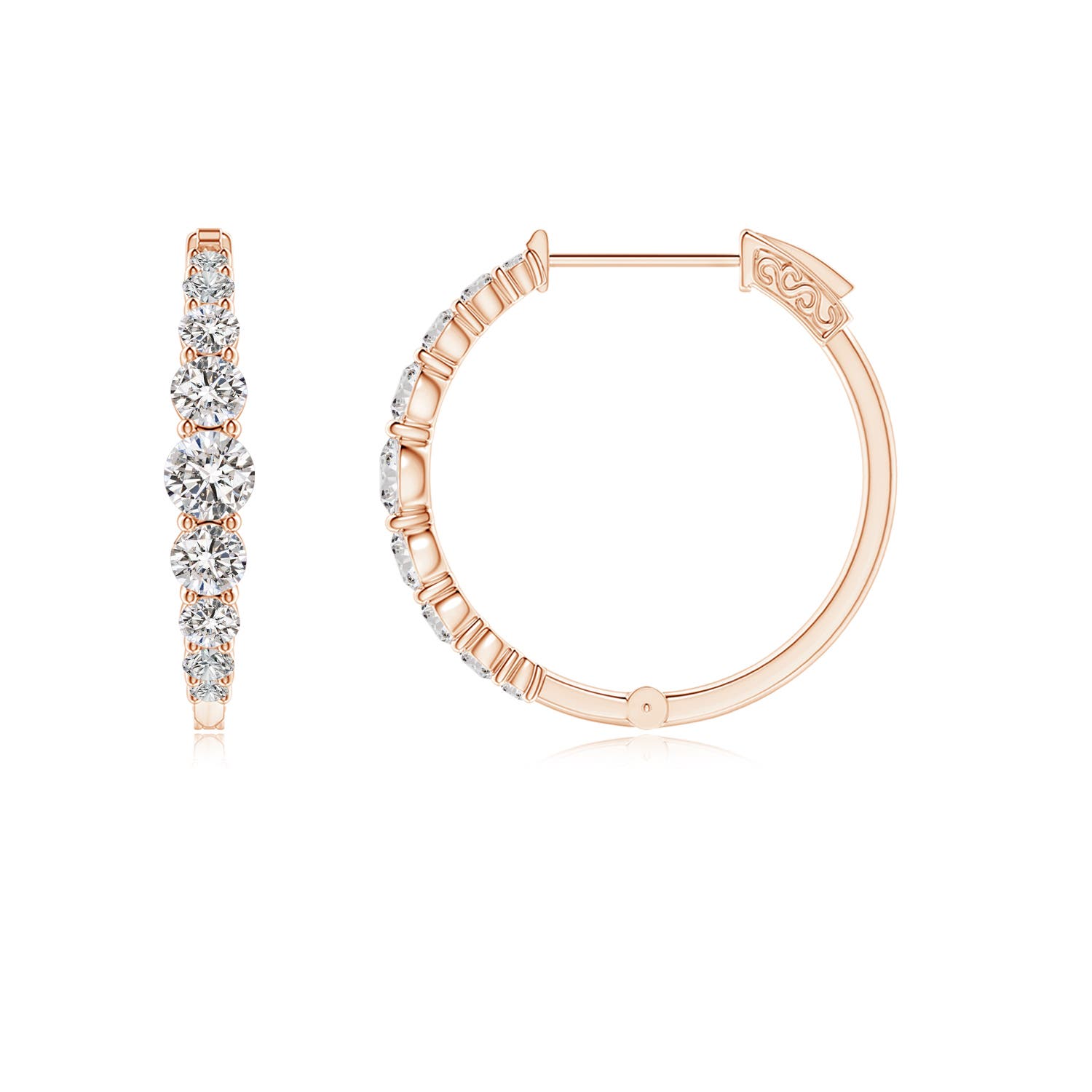 I-J, I1-I2 / 0.75 CT / 14 KT Rose Gold