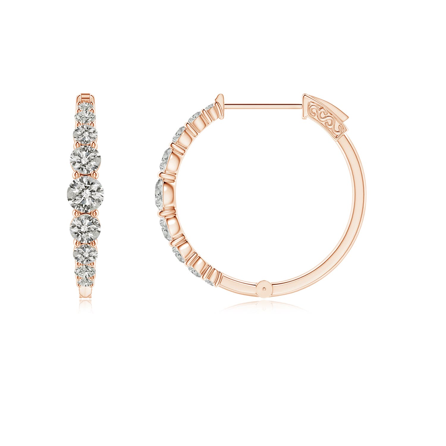 K, I3 / 0.75 CT / 14 KT Rose Gold