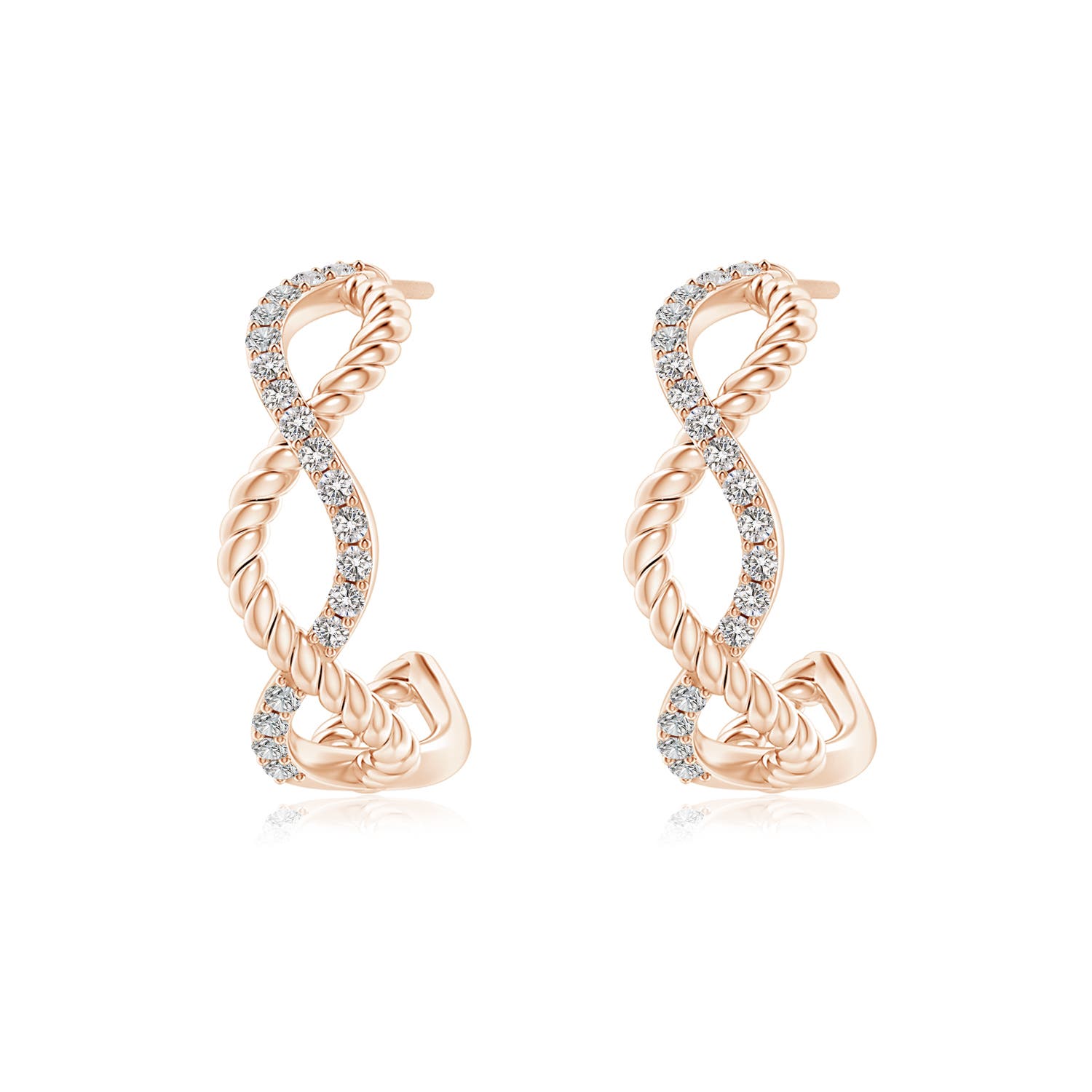 I-J, I1-I2 / 0.36 CT / 14 KT Rose Gold