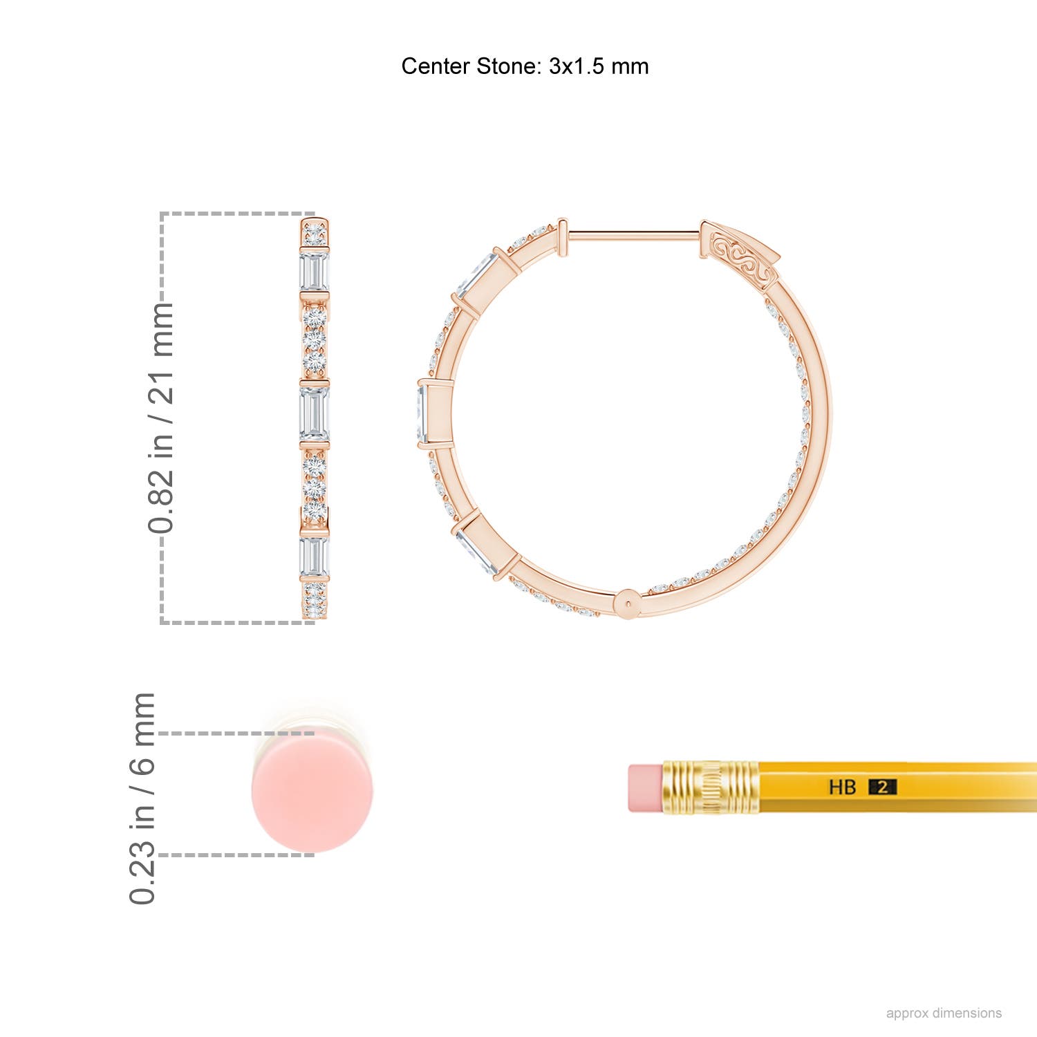 F-G, VS / 0.68 CT / 14 KT Rose Gold