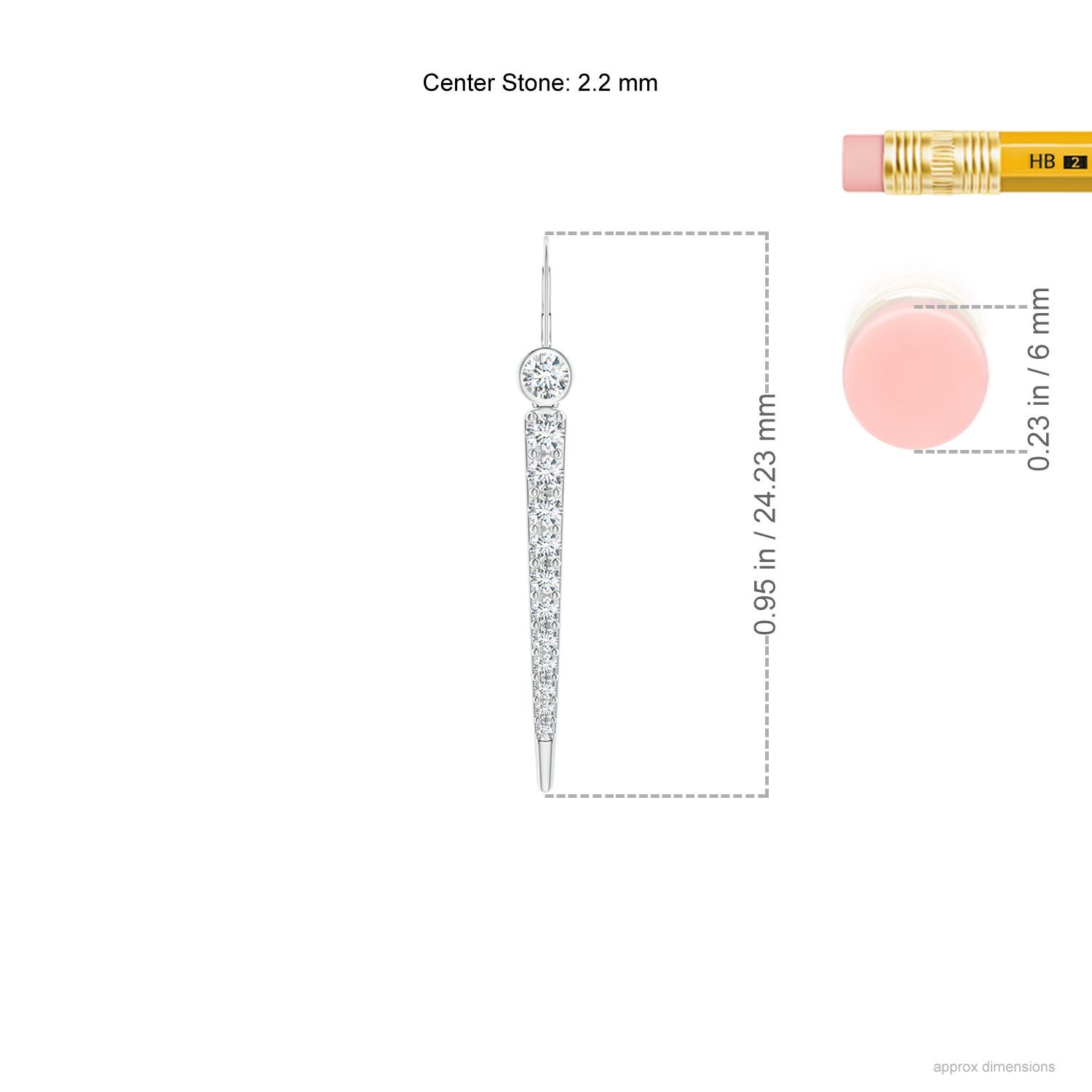 G, VS2 / 0.34 CT / 14 KT White Gold