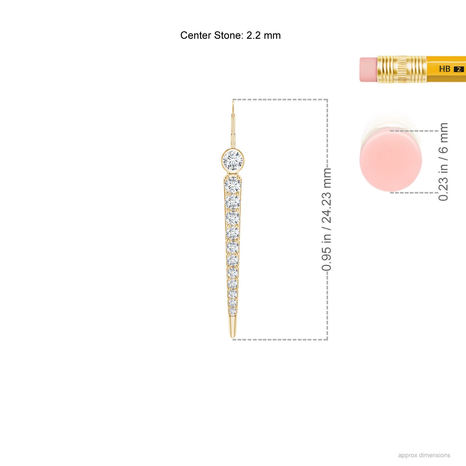 G, VS2 / 0.34 CT / 14 KT Yellow Gold