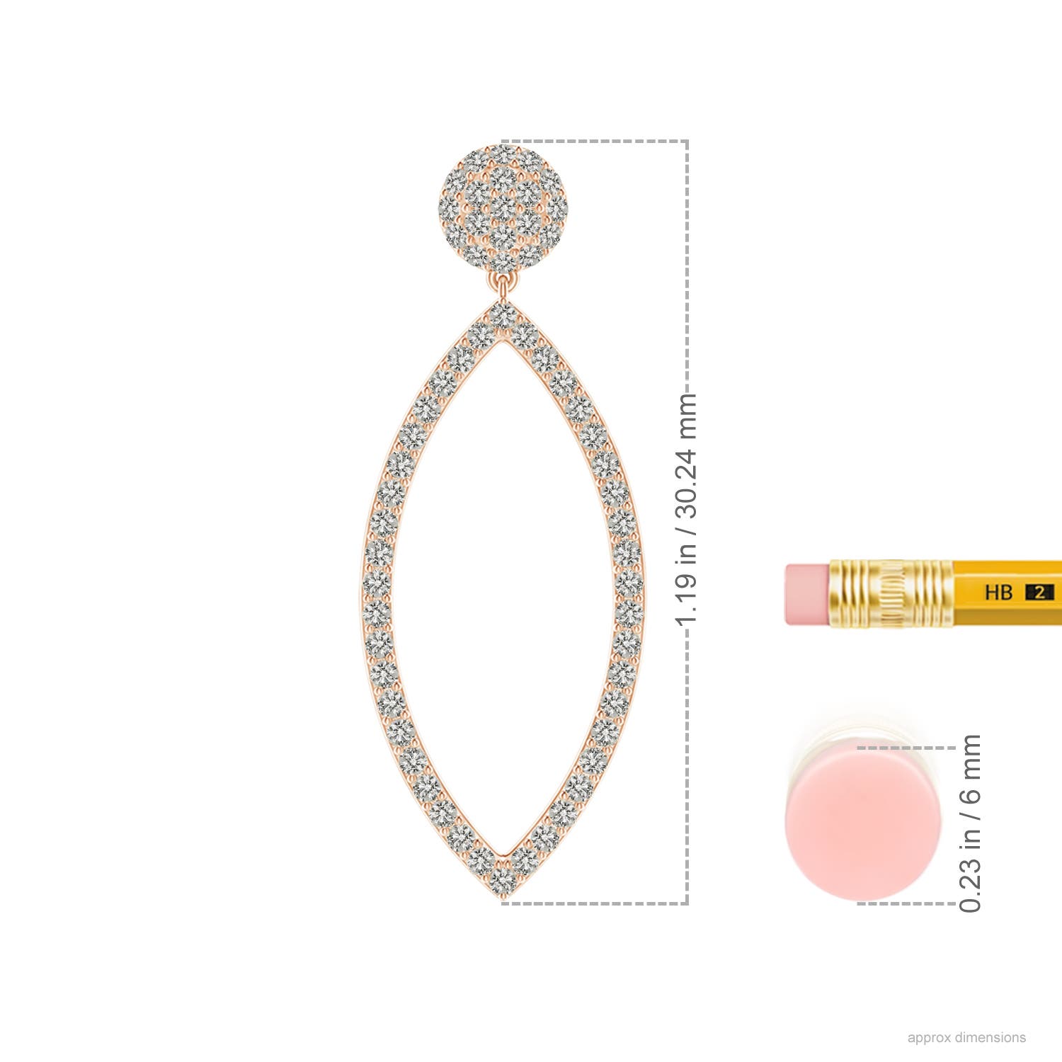 K, I3 / 0.61 CT / 14 KT Rose Gold