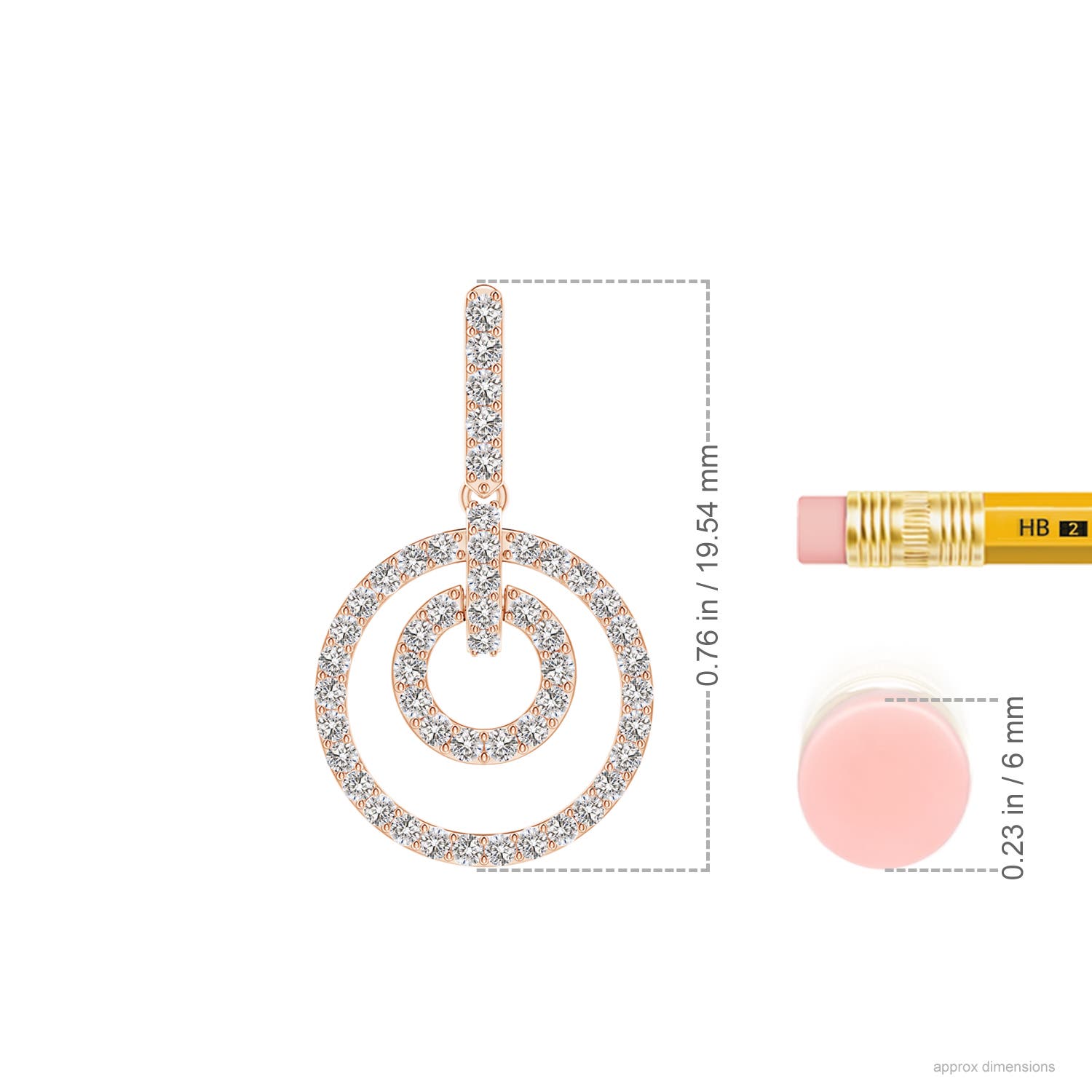 I-J, I1-I2 / 0.41 CT / 14 KT Rose Gold