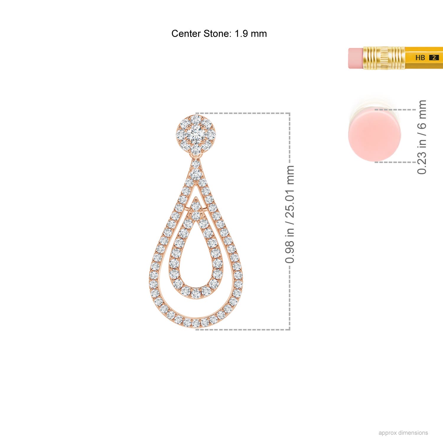 G, VS2 / 0.63 CT / 14 KT Rose Gold