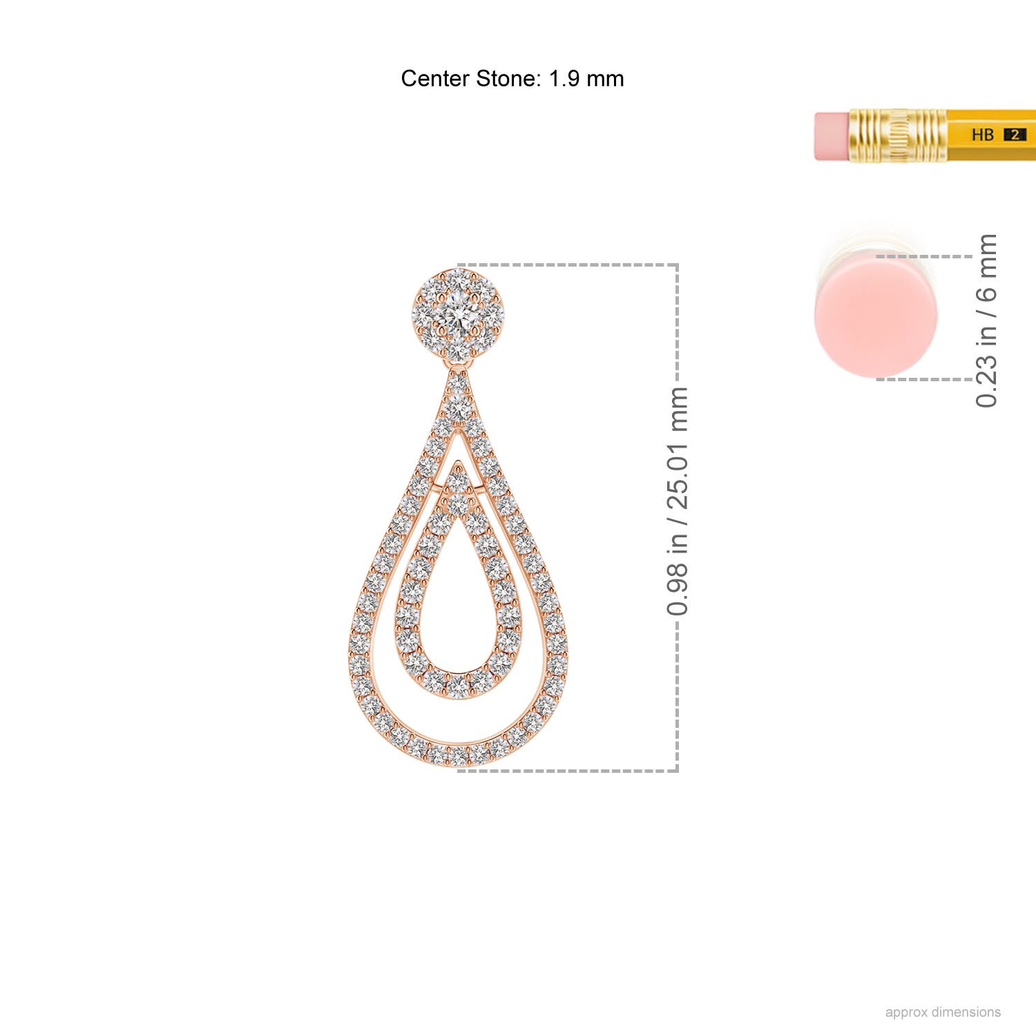 I-J, I1-I2 / 0.63 CT / 14 KT Rose Gold