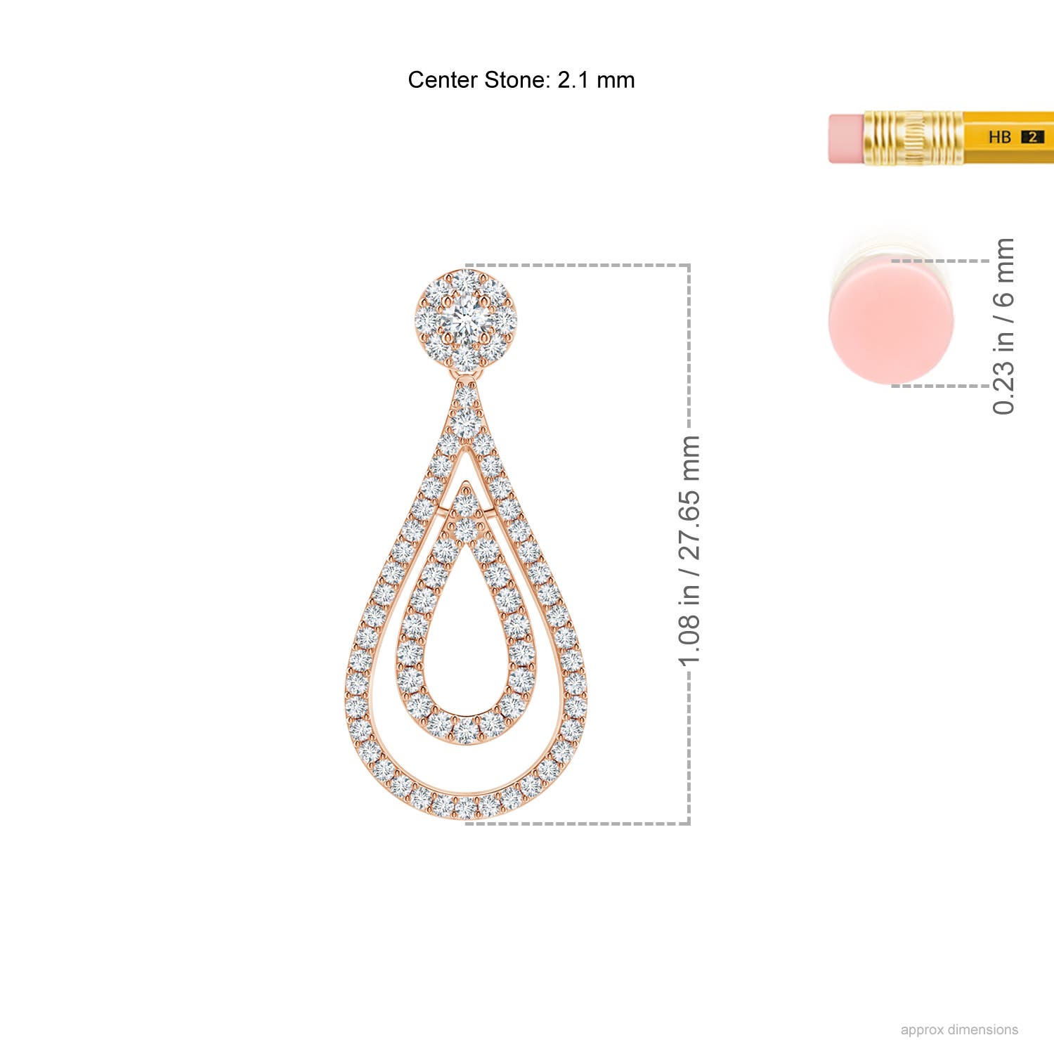 G, VS2 / 0.79 CT / 14 KT Rose Gold