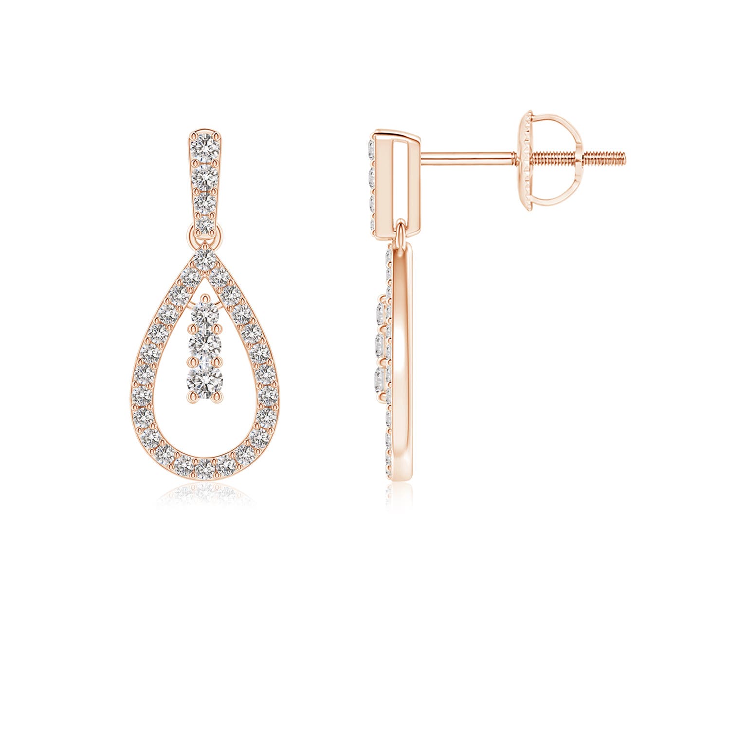 I-J, I1-I2 / 0.32 CT / 14 KT Rose Gold