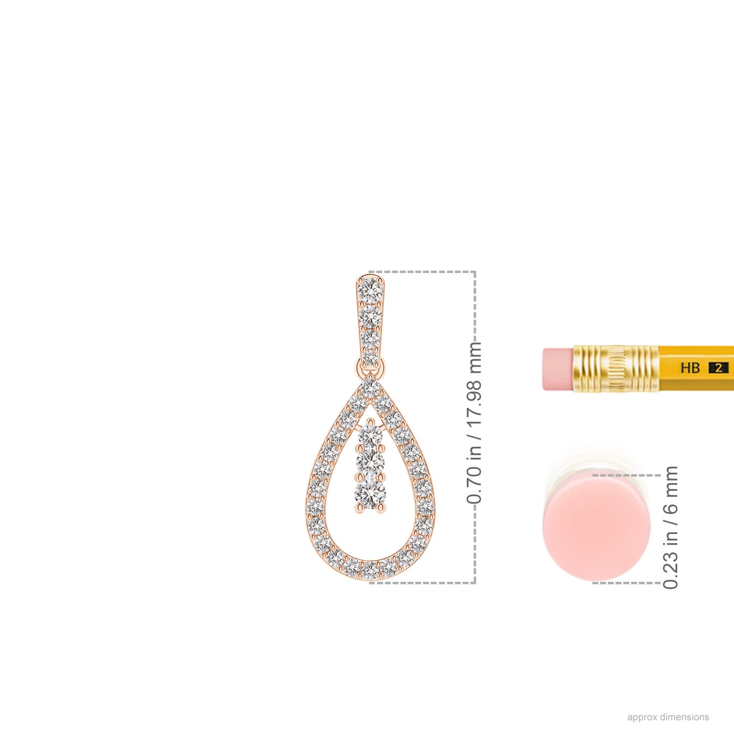 I-J, I1-I2 / 0.32 CT / 14 KT Rose Gold