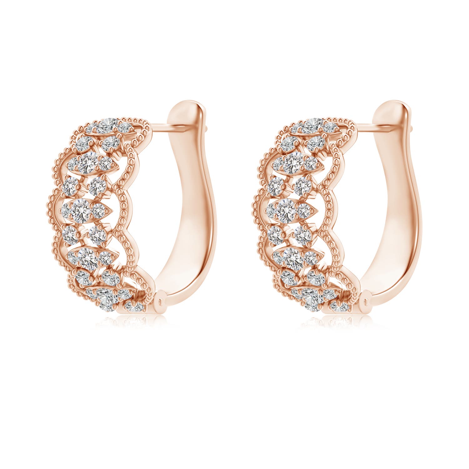 I-J, I1-I2 / 0.37 CT / 14 KT Rose Gold