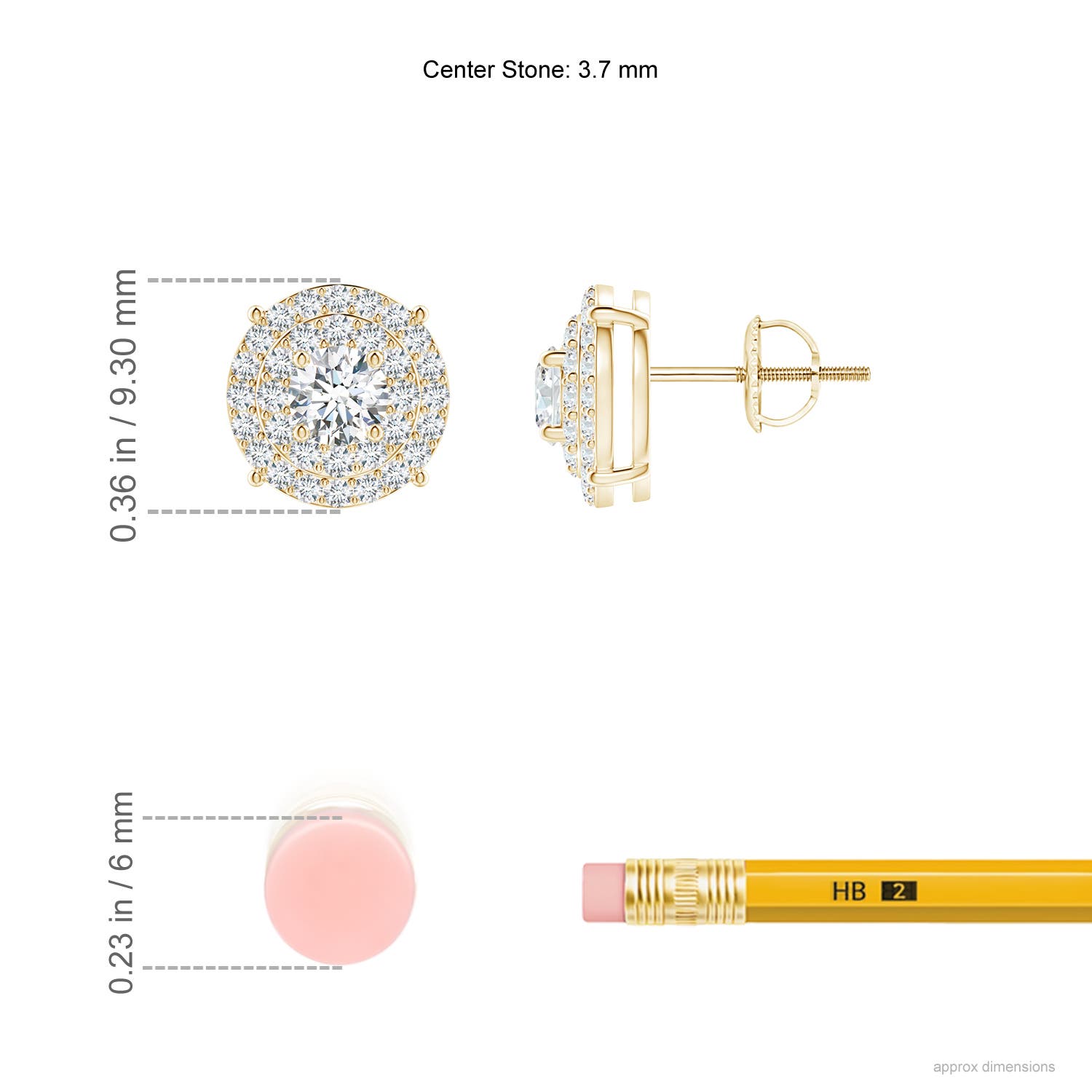 G, VS2 / 0.75 CT / 14 KT Yellow Gold