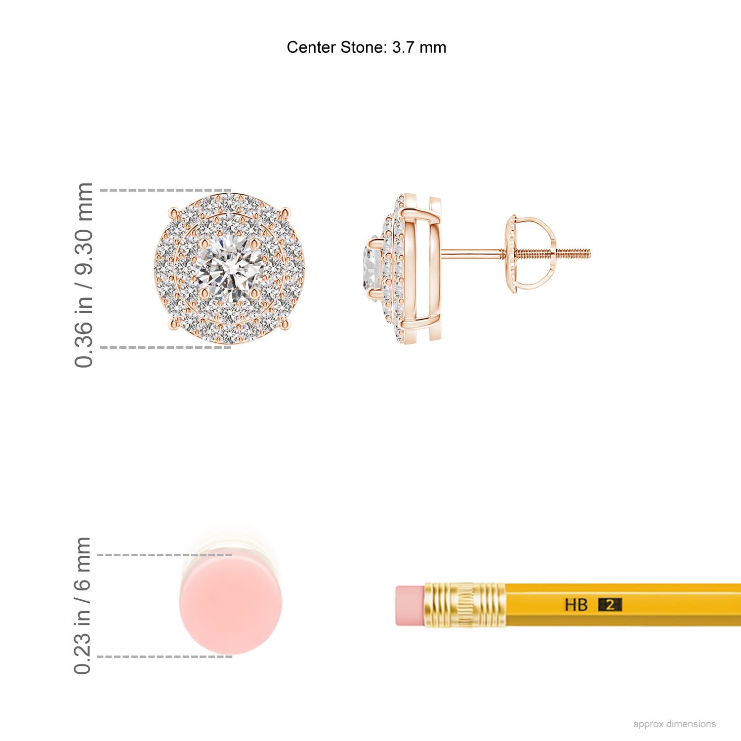 I-J, I1-I2 / 0.75 CT / 14 KT Rose Gold