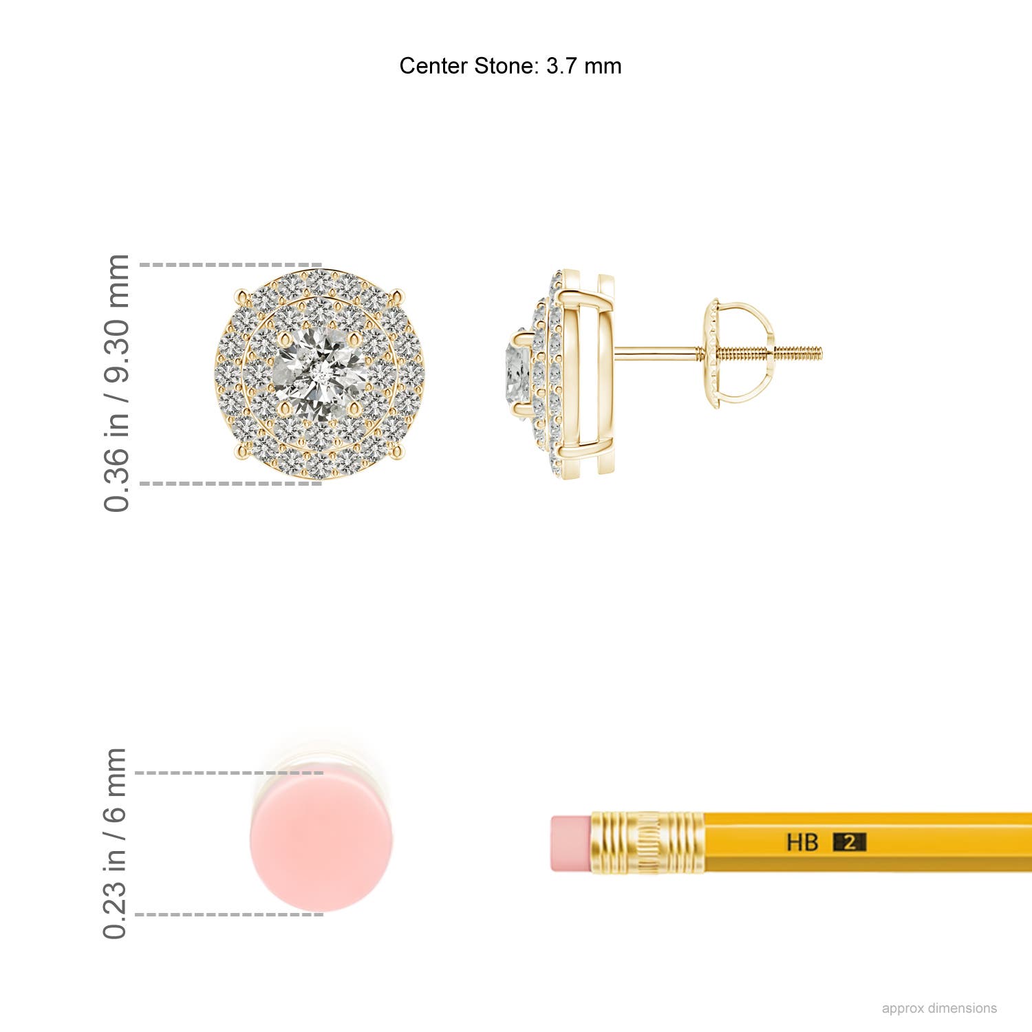 K, I3 / 0.75 CT / 14 KT Yellow Gold