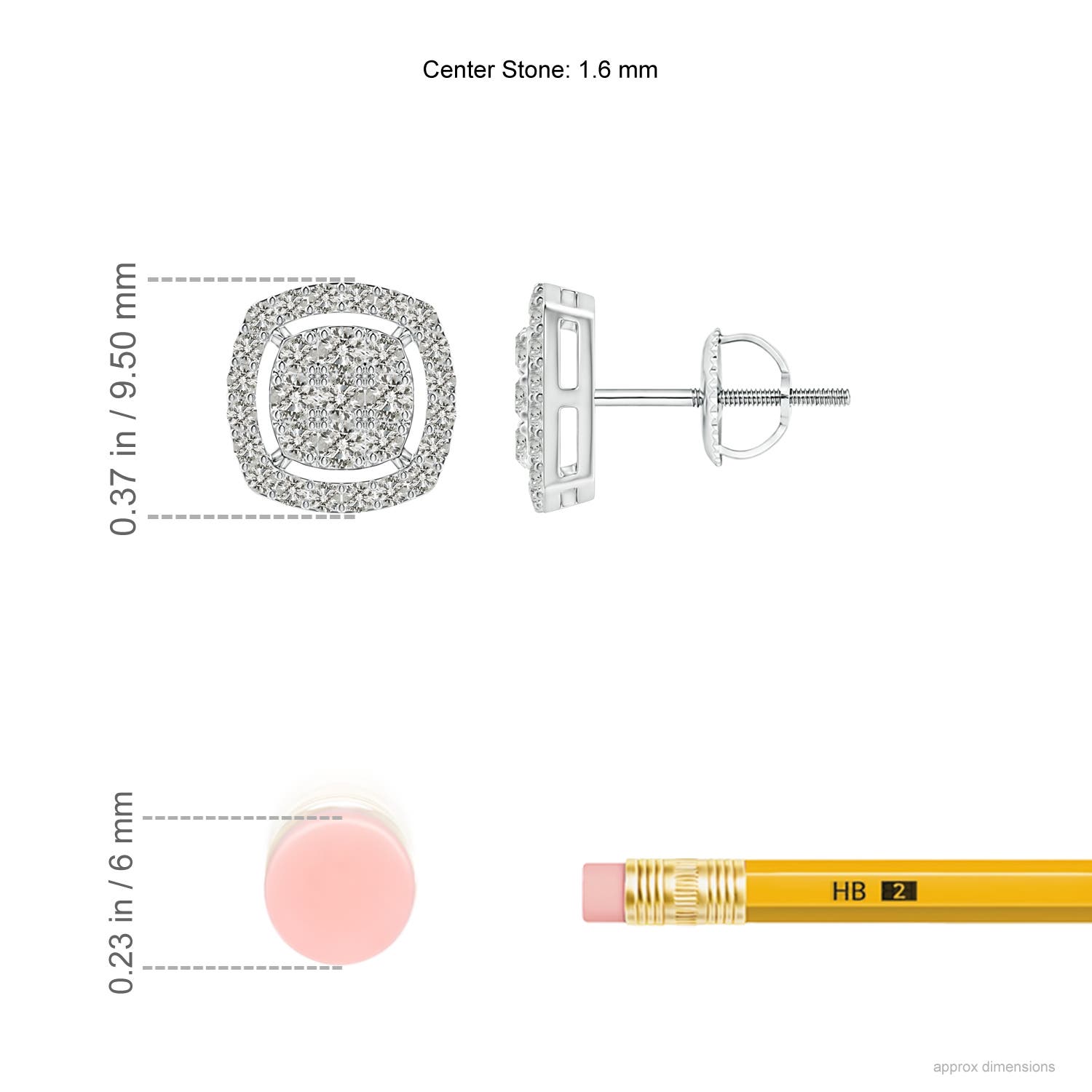 K, I3 / 0.52 CT / 14 KT White Gold