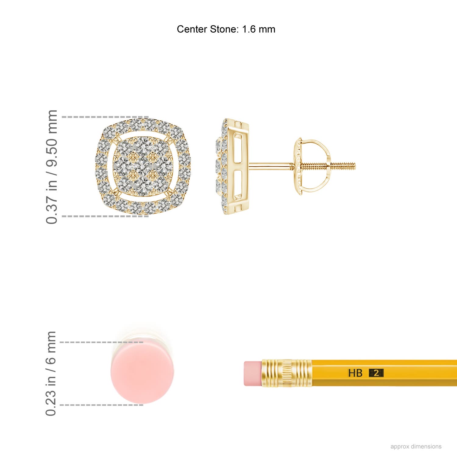 K, I3 / 0.52 CT / 14 KT Yellow Gold