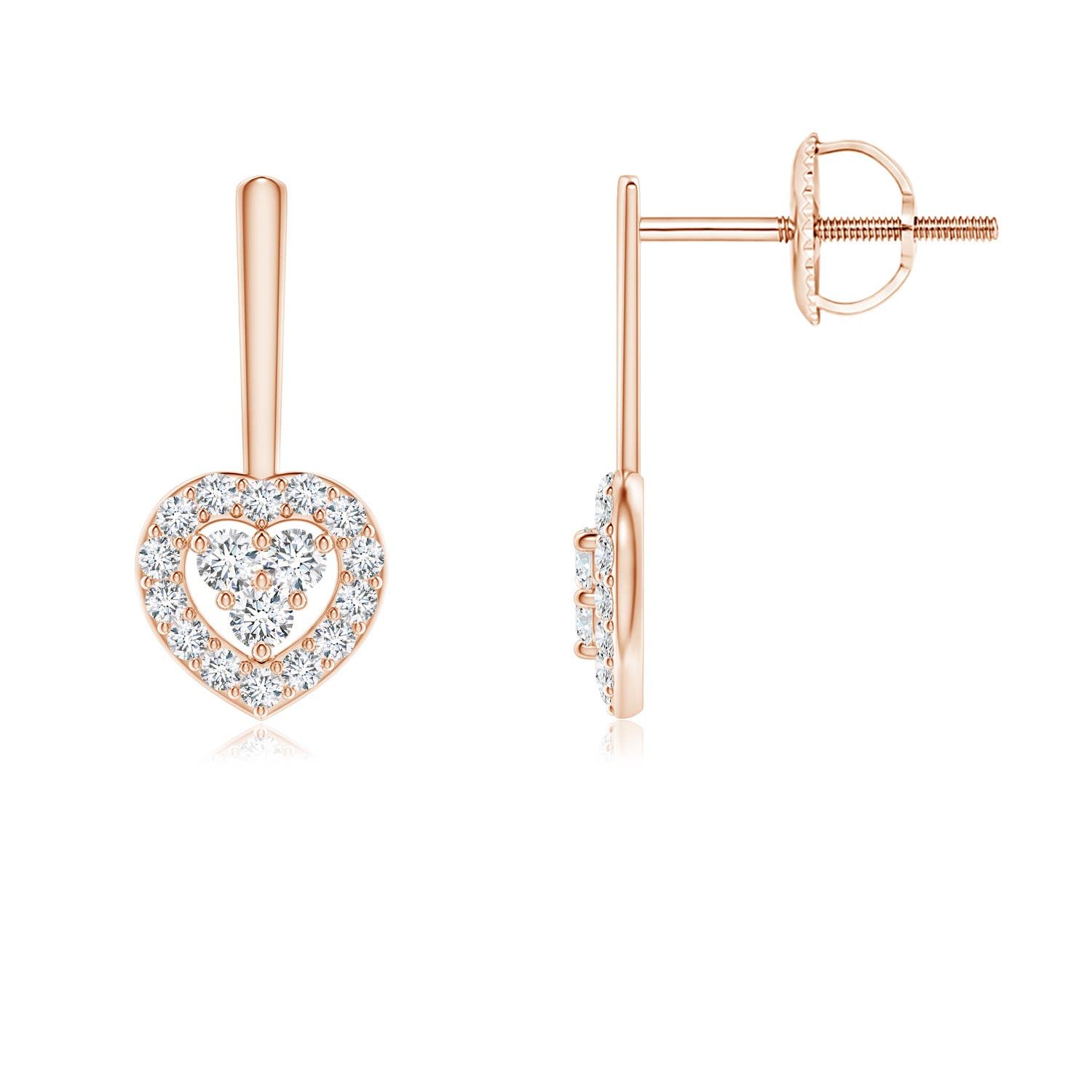 F-G, VS / 0.26 CT / 14 KT Rose Gold