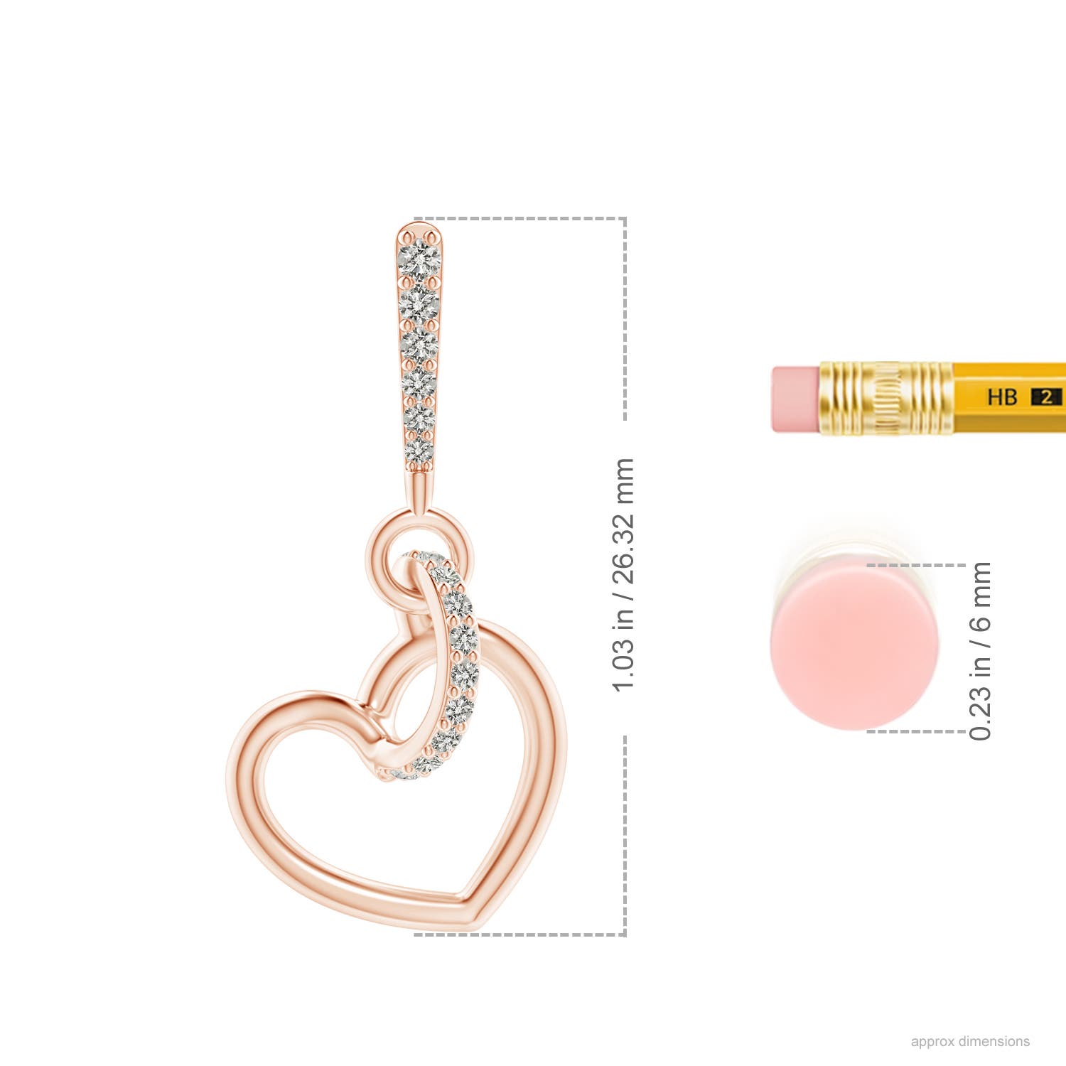 K, I3 / 0.25 CT / 14 KT Rose Gold