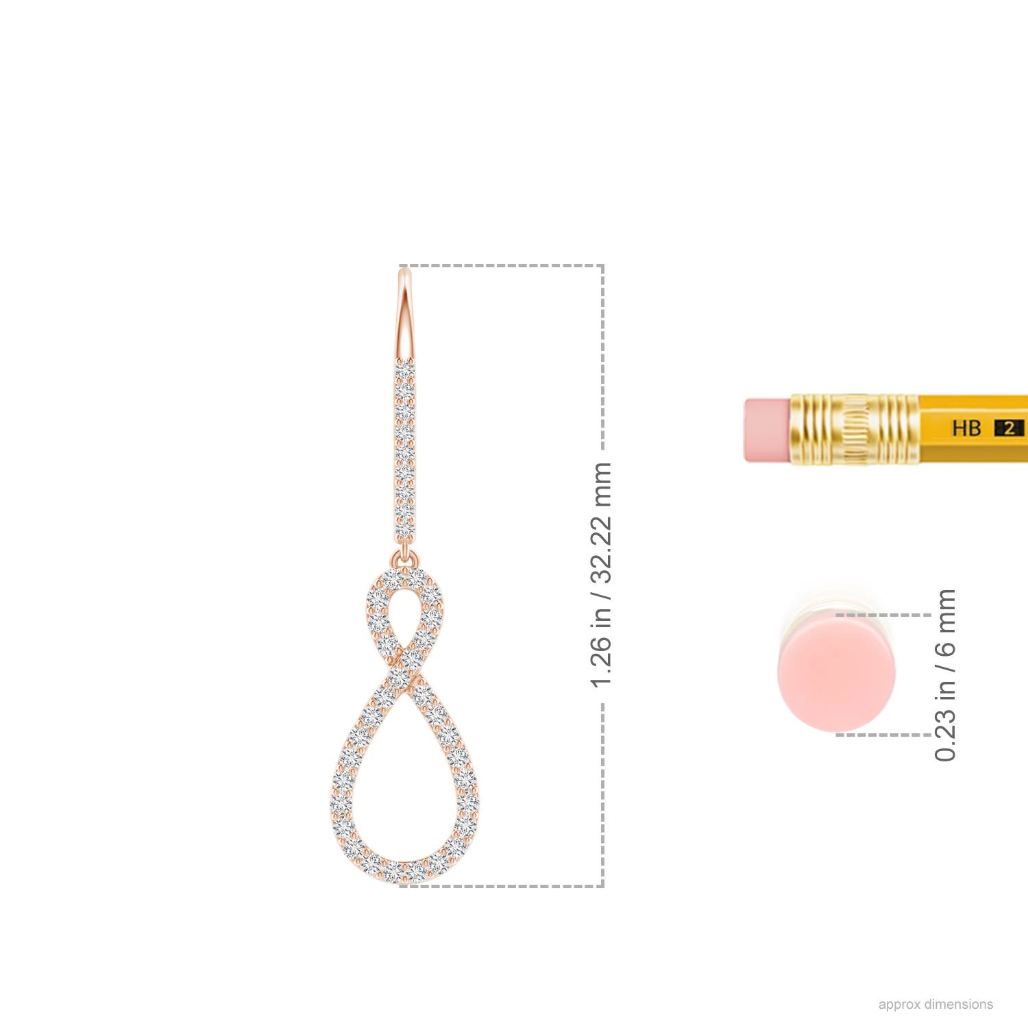 H, SI2 / 0.37 CT / 14 KT Rose Gold