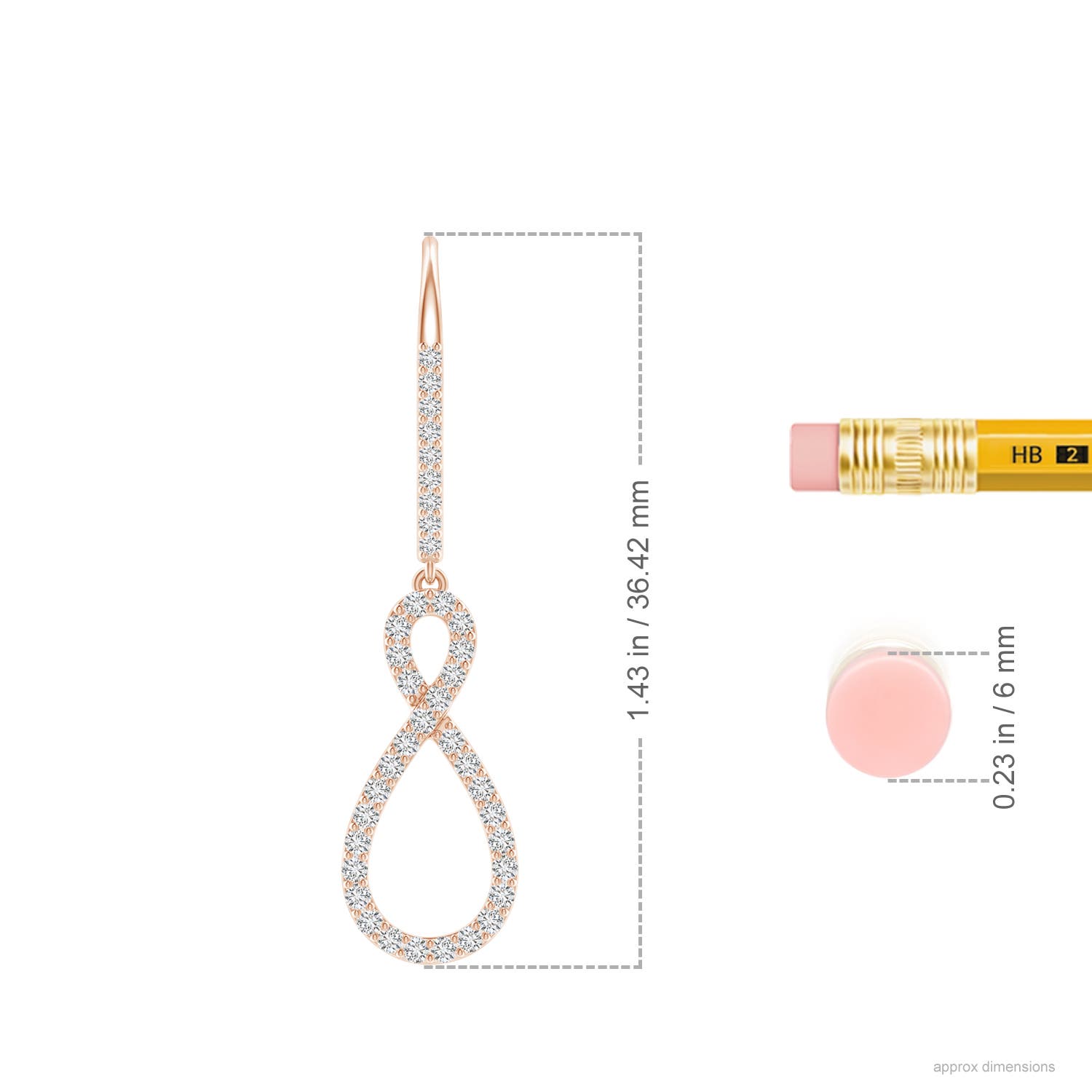 H, SI2 / 0.53 CT / 14 KT Rose Gold