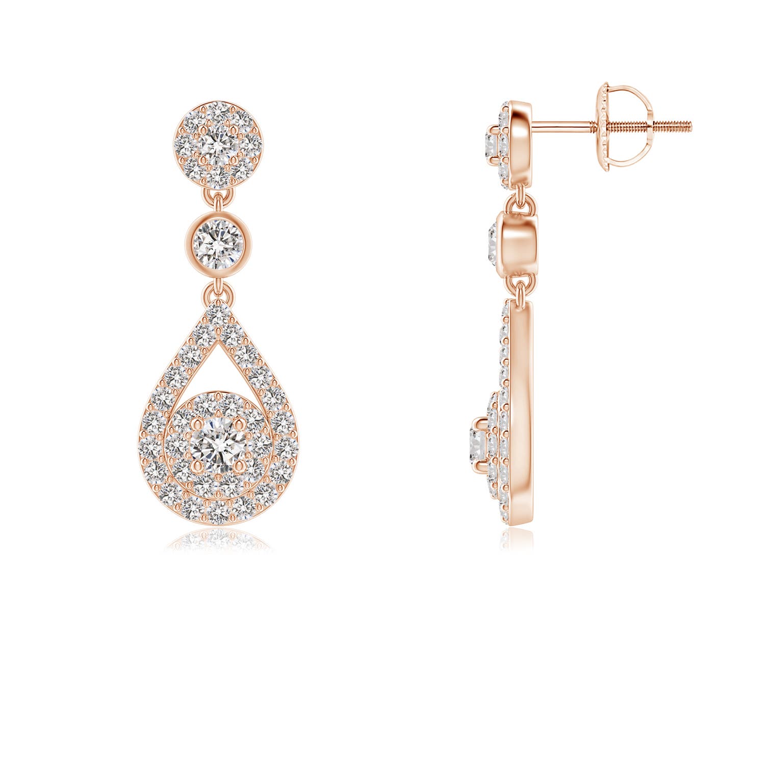 I-J, I1-I2 / 0.51 CT / 14 KT Rose Gold