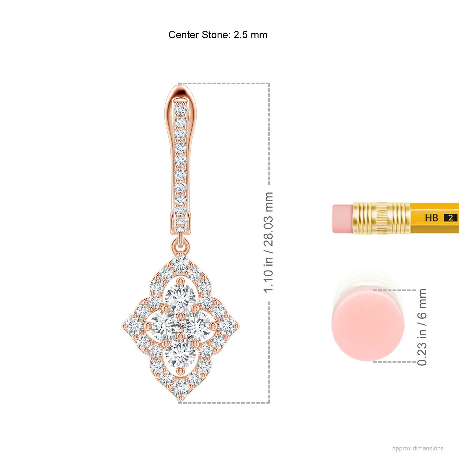 G, VS2 / 1.01 CT / 14 KT Rose Gold