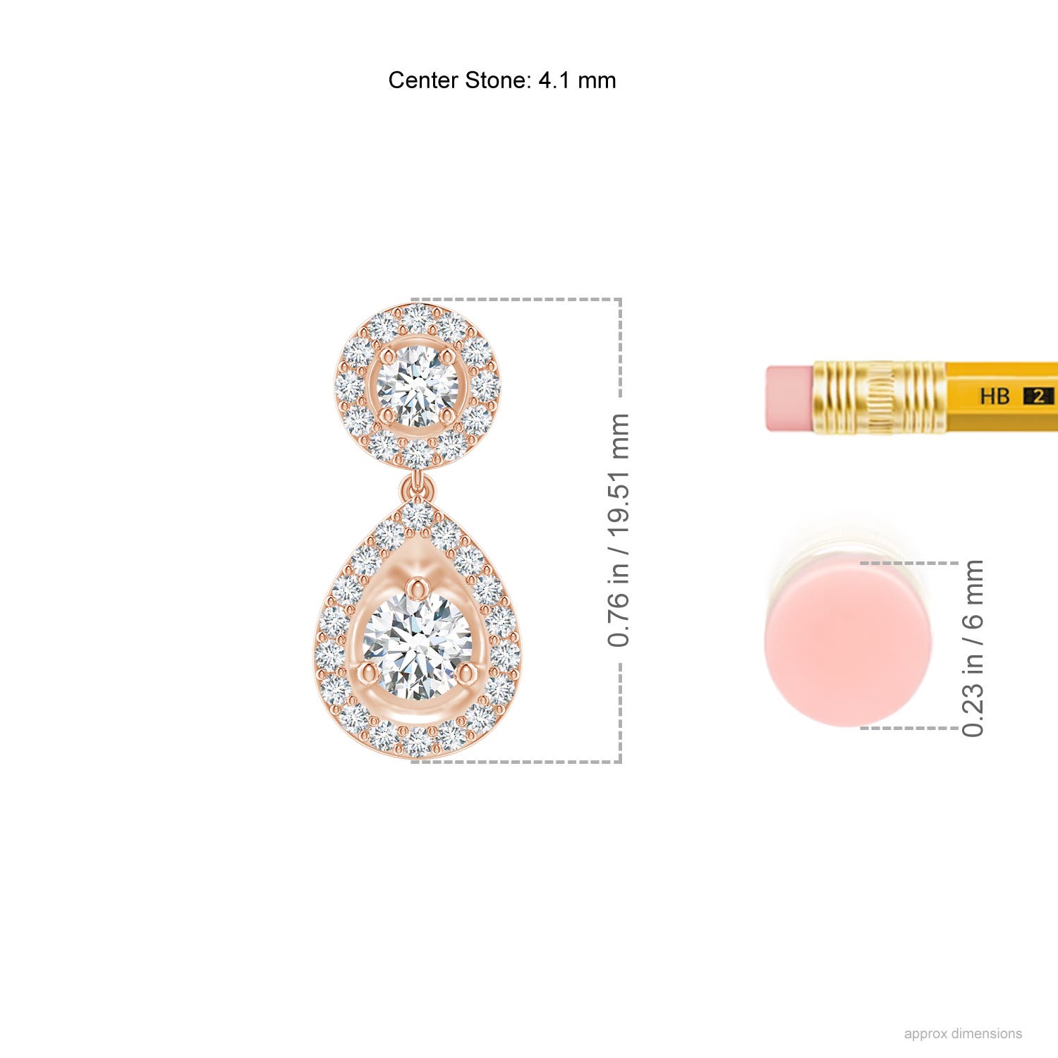 G, VS2 / 1.15 CT / 14 KT Rose Gold