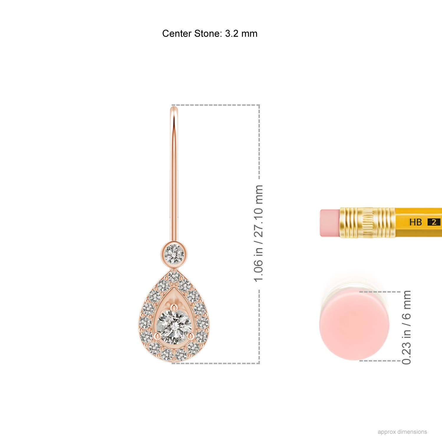 K, I3 / 0.62 CT / 14 KT Rose Gold