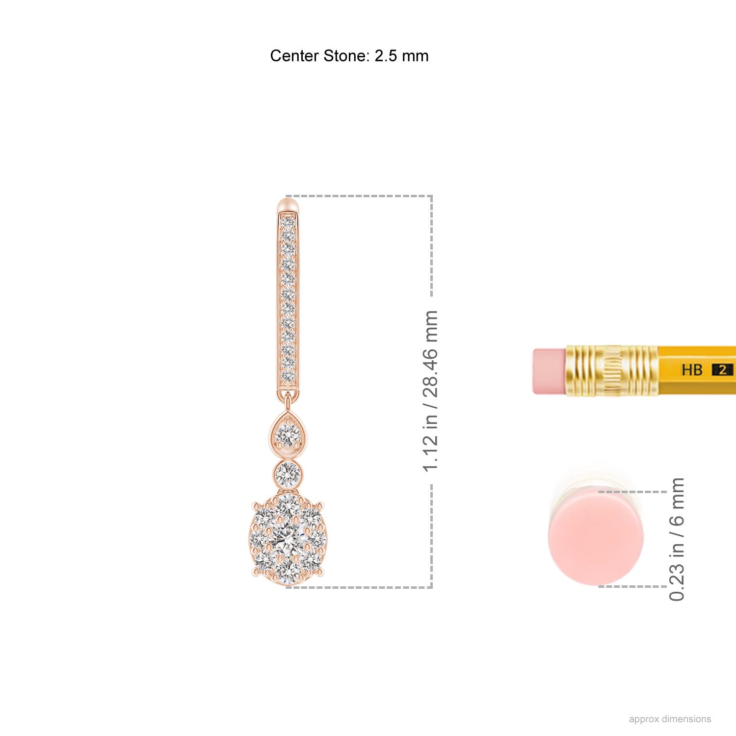 I-J, I1-I2 / 0.52 CT / 14 KT Rose Gold