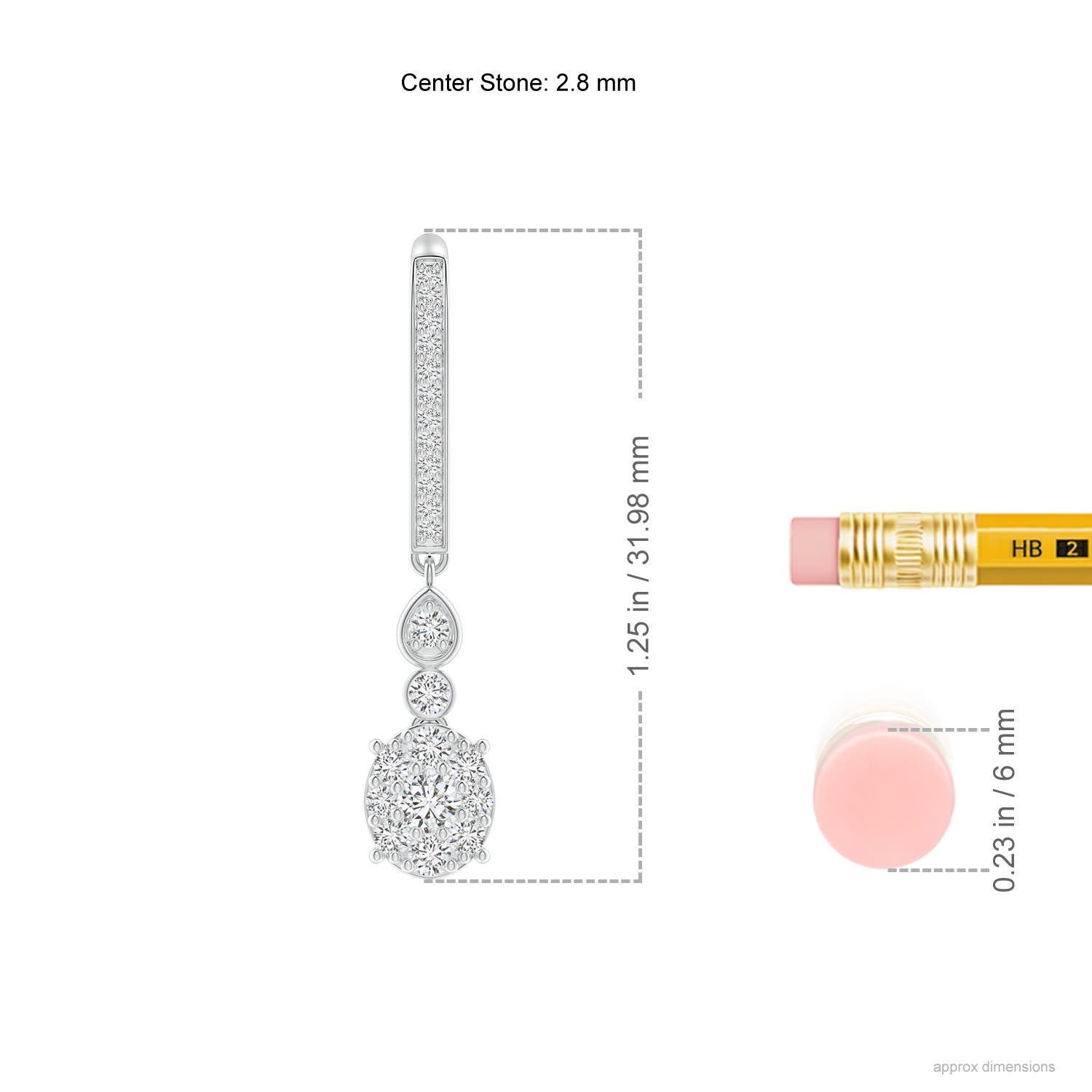 H, SI2 / 0.74 CT / 14 KT White Gold