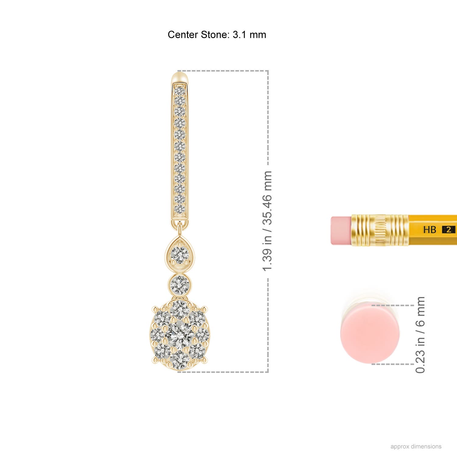 K, I3 / 0.98 CT / 14 KT Yellow Gold